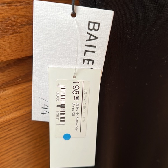 NEW WITH TAGS XS BAILEY 44 Black off the shoulder dress - Picture 3 of 4